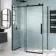 Oslo Matt Black Premium Easy Clean 8mm Sliding Shower Enclosure 1400x900mm