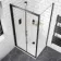 London Matt Black 6mm Bifold Shower Enclosure 1000x700mm