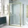 London Brushed Brass 6mm Bifold Shower Enclosure 1000x800mm