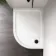 London Offset Quadrant Stone Shower Tray 1200x800mm - Right Handed & Riser Kit