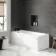 Hereford 1600x700 Square Single Ended Bath