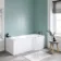 P Shaped 1700 Shower Bath - Right Handed