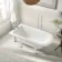 Abingdon 1500mm Single Ended Roll Top Bath - White Feet