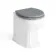 Hudson Traditional Back To Wall Toilet With Dove Grey Wooden Seat