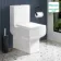 Portland Fully Back to Wall Close Coupled Toilet With Soft Close Slim Seat