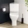 Atlanta Fully Back to Wall Close Coupled Corner Toilet With Soft Close Seat