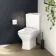 Atlanta Rimless Close Coupled Corner Toilet With Soft Close Slim Seat