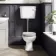 Hudson Traditional Toilet With Low-Level Cistern and Cotton White Wooden Seat