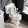 Hudson Traditional Close Coupled Toilet With Cotton White Wooden Seat