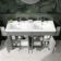 Bermuda Dove Grey Double Basin Vanity 1200mm