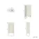 Bermuda Chalk White Cloakroom Basin Vanity 400mm