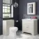 Lucia Chalk White Basin Vanity 830mm