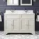Lucia Chalk White Double Vanity with Marble Top & Undermount Basins 1200mm