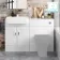 Harper Gloss White Basin Vanity and Back To Wall Toilet Unit 1200mm