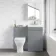 Trent Stone Grey Combination Vanity Basin and Atlanta Toilet 1000mm