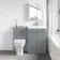 Trent Stone Grey Combination Vanity Basin and Atlanta Toilet 1100mm