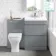 Trent Stone Grey Combination Basin Drawer and Atlanta Toilet 1100mm