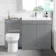 Trent Stone Grey Combination Vanity Basin and Miami Toilet 1300mm