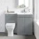 Trent Stone Grey Combination Vanity Basin and Atlanta Toilet 1100mm - Right Handed
