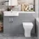 Harper Stone Grey Combination Vanity Basin and Atlanta Toilet 1200mm - Left Handed