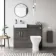 Harper Charcoal Elm Combination Vanity Basin & Atlanta Toilet 1000mm
