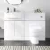 Foster Gloss White Combination Vanity Basin and Seattle Toilet 1200mm - Left Handed