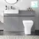 Foster Stone Grey Combination Vanity Basin and Atlanta Toilet 1200mm