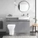 Foster Stone Grey Combination Vanity Basin and Atlanta Toilet 1200mm - Right Handed