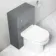 Austin Stone Grey Slimline Back To Wall Unit and Denver Toilet