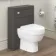 Bermuda Traditional Graphite Grey Slimline Back To Wall Unit and Seattle Toilet