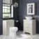 Lucia Chalk White Vanity with Marble Top & Oval Counter Top Basin 640mm