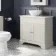 Lucia Chalk White Vanity with Marble Top & Round Counter Top Basin 840mm