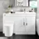 Avon Gloss White Combination Vanity Basin and Boston Toilet 1300mm