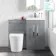 Avon Stone Grey Combination Vanity Basin and Boston Toilet 1000mm