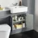 Monaco Dove Grey Combination Vanity Basin with Marble Top & Boston Toilet 1200mm