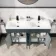 Bermuda Inky Blue Double Basin Vanity 1200mm
