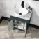 Bermuda Inky Blue Vanity with Marble Top & Oval Counter Top Basin 600mm