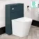 Bermuda Traditional Inky Blue Slimline Back To Wall Unit and Boston Toilet