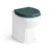 Monaco Midnight Green Combination Vanity Basin and Hudson Toilet with Wooden Seat 1500mm