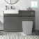 Foster Tungsten Grey Basin Vanity and Back To Wall Toilet Unit 1200mm - Excludes Toilet