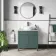 Bermuda Midnight Green Vanity with Marble Top & Oval Counter Top Basin 800mm