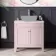 Bermuda Cashmere Pink Cabinet with Marble Top 800mm - Excludes Counter Top Basin