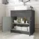 Milos Slate Grey Vanity with Troy Basin 800mm - Brushed Handles