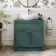 Milos Mystic Green Vanity with Oval Basin 800mm - Brushed Handles