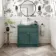 Milos Mystic Green Vanity with Oval Basin 800mm - Traditional Handles