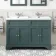 Lucia Midnight Green Double Basin Vanity 1200mm
