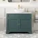 Lucia Midnight Green Vanity with Marble Top & Oval Counter Top Basin 1030mm - Brushed Brass Accents