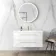 Elba Gloss White Wall Hung Basin Drawer Vanity 1000mm - Brushed Brass Accents