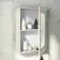 Chalk White Mirror Cabinet 700x500mm