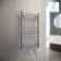 Barcelona Electric Chrome Straight Heated Towel Rail 1000x500mm
